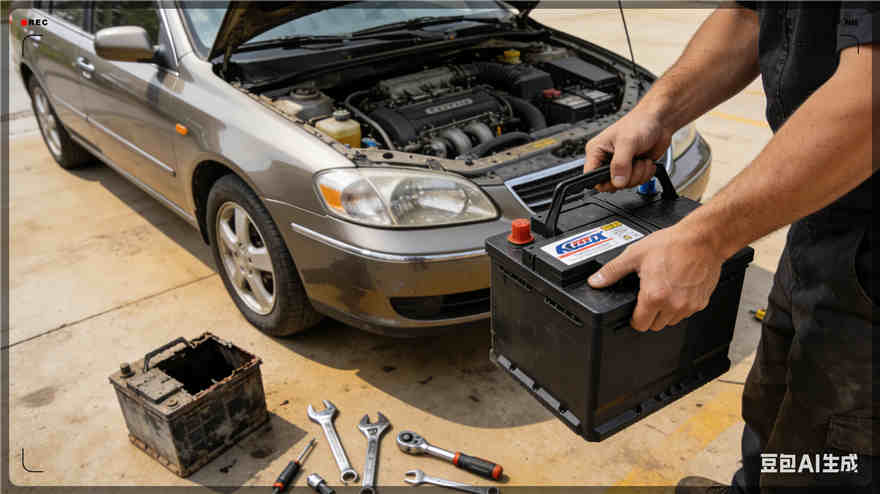 察右前旗汽车换电瓶电话【案例】